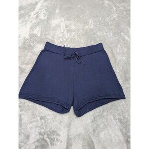 NWT Life Is Good Women's L Knit Shorts - Navy Blue